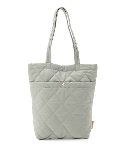 SHOO・LA・RUE（シューラルー）の「◆ライト縦長キルトトート（トートバッグ・レディース・キャメル/ライトグリーン/ベージュ系その他2/ブラック・00）」の4枚目の写真