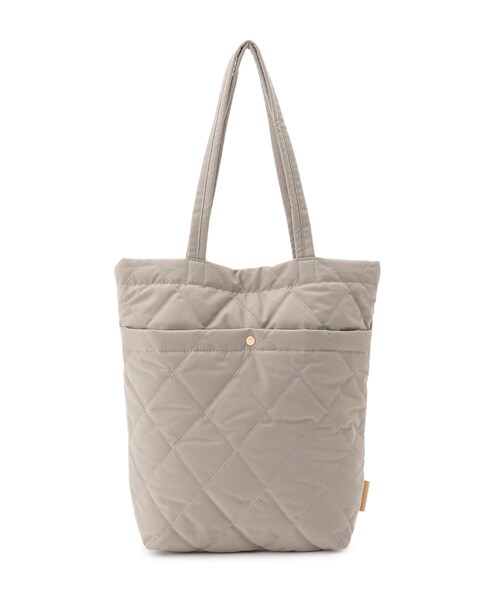 SHOO・LA・RUE（シューラルー）の「◆ライト縦長キルトトート（トートバッグ・レディース・キャメル/ライトグリーン/ベージュ系その他2/ブラック・00）」の3枚目の写真