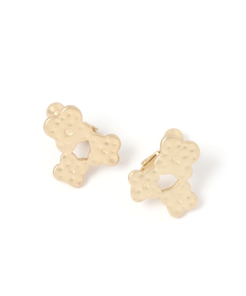 studio CLIP（スタディオクリップ）の「ツチメスリーフラワーイヤリング（イヤリング・レディース・その他1/その他2・FREE）」の2枚目の写真