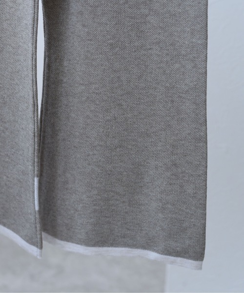 Eimee Law（エイミーロウ）の「トリミングリラックスニットPT（その他パンツ・レディース・ブラック/モカ/ネイビー・38）」の10枚目の写真