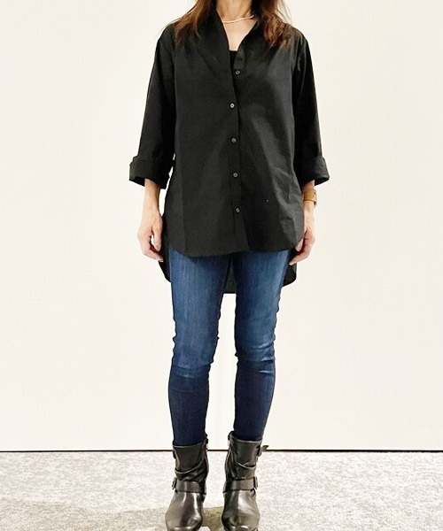 GAP（ギャップ）の「ポプリンシャツ（シャツ/ブラウス・レディース・ホワイト/レッド系その他/ブラック・S/XS/M/L/XXS）」の3枚目の写真