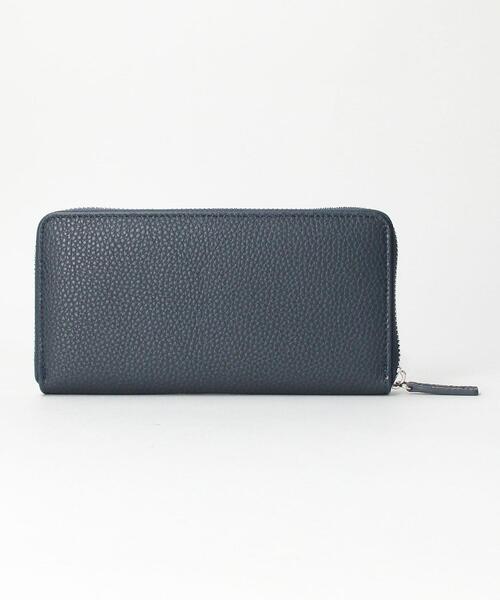 green label relaxing（グリーンレーベルリラクシング）の「＜green label relaxing＞シボ フェイクレザー2 カラー ロング ウォレット（財布・メンズ・ネイビー/ブラック・FREE）」の9枚目の写真