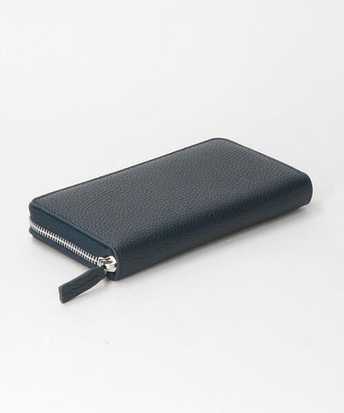 green label relaxing（グリーンレーベルリラクシング）の「＜green label relaxing＞シボ フェイクレザー2 カラー ロング ウォレット（財布・メンズ・ネイビー/ブラック・FREE）」の5枚目の写真