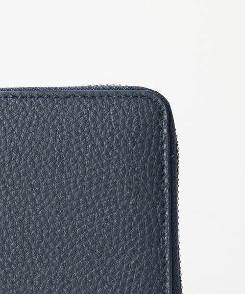green label relaxing（グリーンレーベルリラクシング）の「＜green label relaxing＞シボ フェイクレザー2 カラー ロング ウォレット（財布・メンズ・ネイビー/ブラック・FREE）」の3枚目の写真