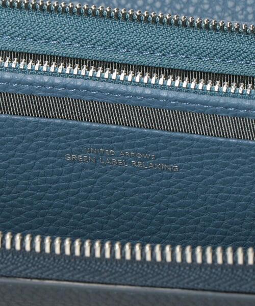 green label relaxing（グリーンレーベルリラクシング）の「＜green label relaxing＞シボ フェイクレザー2 カラー ロング ウォレット（財布・メンズ・ネイビー/ブラック・FREE）」の6枚目の写真