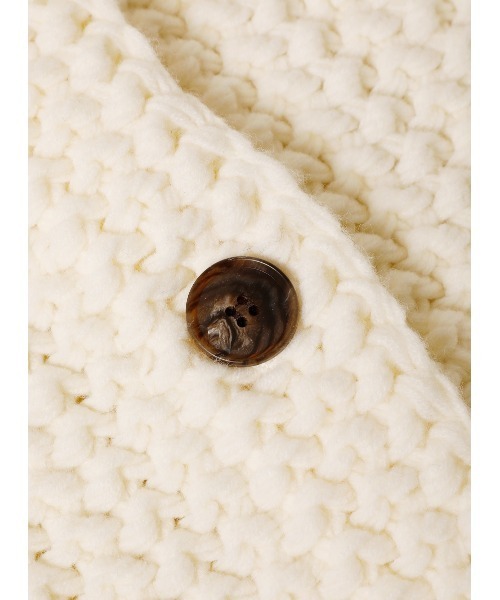 STUNNING LURE（スタニングルアー）の「ニットショートジャケット（ニット/セーター・レディース・オフホワイト/ダークパープル・SMALL/MEDIUM）」の9枚目の写真