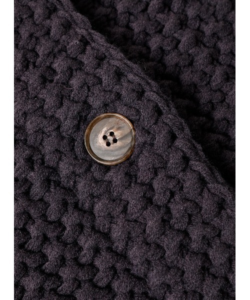 STUNNING LURE（スタニングルアー）の「ニットショートジャケット（ニット/セーター・レディース・オフホワイト/ダークパープル・SMALL/MEDIUM）」の17枚目の写真