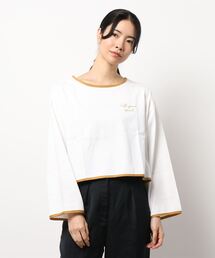 RETRO GIRL | パイピングショートロゴTee(Tシャツ/カットソー)