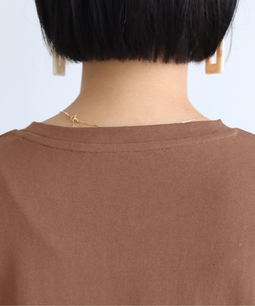 HER CLOSET(ハークローゼット)の「【shemoshelly】7オンスヘビーウェイトコットンワンピース(ワンピース・レディース・チャコールグレー/ブラック/ブラウン/ブルー・M)」の17枚目の写真