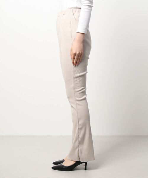 Honeys（ハニーズ）の「裏起毛フレアパンツ長め丈（その他パンツ・レディース・ブラック/ベージュ/モカ・S/M/L）」の7枚目の写真