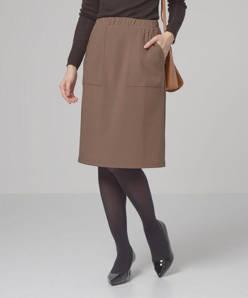 closet story(クローゼットストーリー)の「<closet story(クローゼットストーリー)>ポケット タイトスカート(スカート・レディース・ブラック/ブラウン・FREE)」の1枚目の写真