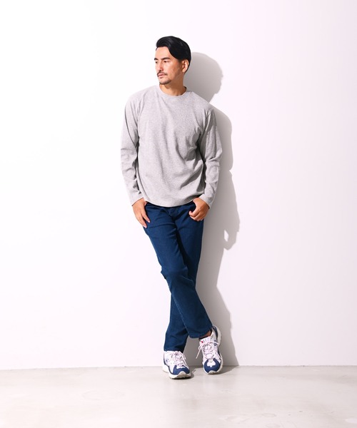 Blue Standard (ブルースタンダード)の「【BLUE STANDARD/ブルースタンダード】コットン100% ワッフルクルーネックロンT(Tシャツ/カットソー・メンズ・杢グレー/ブラウン/ブラック/オリーブ/ホワイト・X-LARGE/LARGE/MEDIUM)」の9枚目の写真