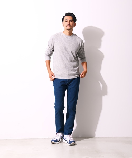Blue Standard (ブルースタンダード)の「【BLUE STANDARD/ブルースタンダード】コットン100% ワッフルクルーネックロンT(Tシャツ/カットソー・メンズ・杢グレー/ブラウン/ブラック/オリーブ/ホワイト・X-LARGE/LARGE/MEDIUM)」の10枚目の写真