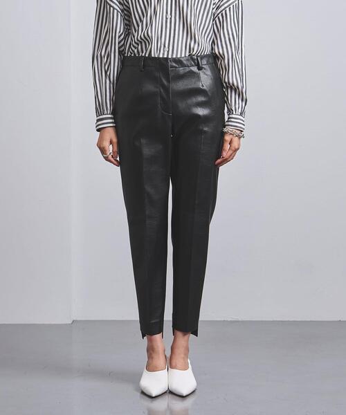 INCOTEX（インコテックス）の「＜INCOTEX（インコテックス）＞TERESA フェイクレザー パンツ（その他パンツ・レディース・ブラック・40/38/42）」の8枚目の写真
