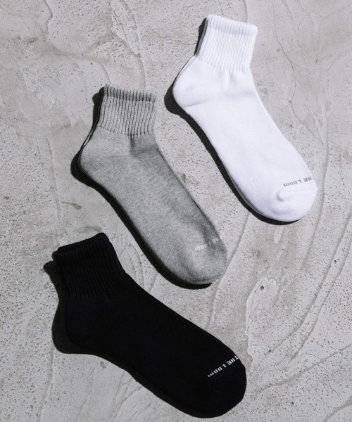 FRUIT OF THE LOOM(フルーツオブザルーム)の「クォーター丈ベーシック無地ソックス / 3足セット / シンプル / モノトーン(ソックス/靴下・メンズ・ホワイト/ブラック/マルチ・23cm~25cm/25cm~27cm)」の3枚目の写真