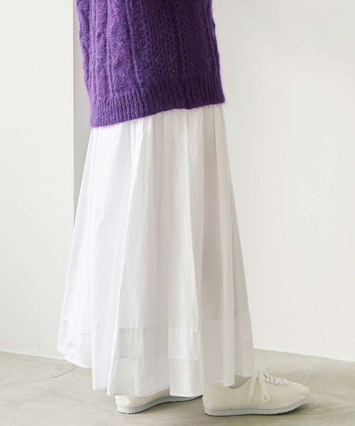 cardo fabrica（カルドファブリカ）の「AMASISシャトルオックス 巻きスカート（スカート・レディース・ホワイト/ブラック・FREE）」の21枚目の写真