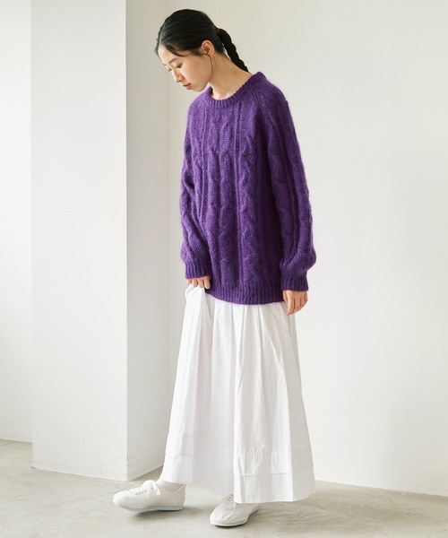 cardo fabrica（カルドファブリカ）の「AMASISシャトルオックス 巻きスカート（スカート・レディース・ホワイト/ブラック・FREE）」の16枚目の写真