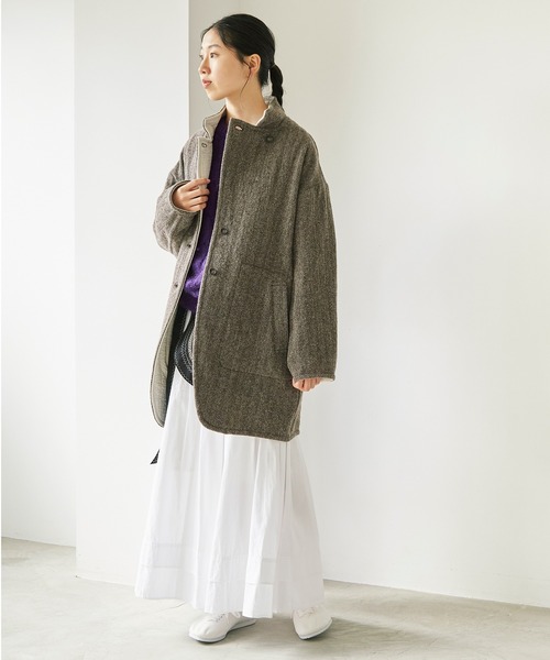 cardo fabrica（カルドファブリカ）の「AMASISシャトルオックス 巻きスカート（スカート・レディース・ホワイト/ブラック・FREE）」の17枚目の写真