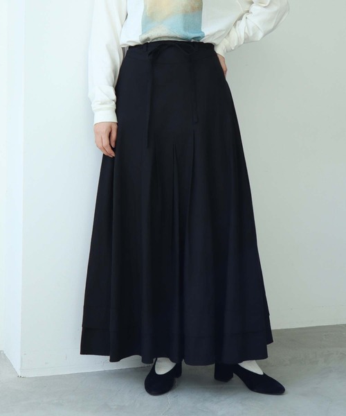 cardo fabrica（カルドファブリカ）の「AMASISシャトルオックス 巻きスカート（スカート・レディース・ホワイト/ブラック・FREE）」の18枚目の写真