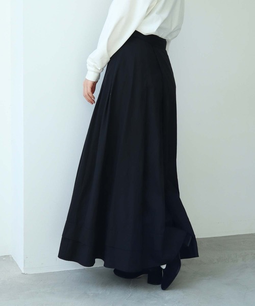 cardo fabrica（カルドファブリカ）の「AMASISシャトルオックス 巻きスカート（スカート・レディース・ホワイト/ブラック・FREE）」の8枚目の写真