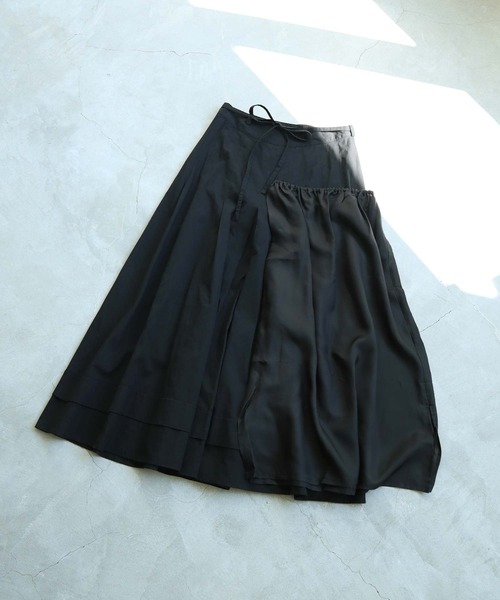 cardo fabrica（カルドファブリカ）の「AMASISシャトルオックス 巻きスカート（スカート・レディース・ホワイト/ブラック・FREE）」の9枚目の写真