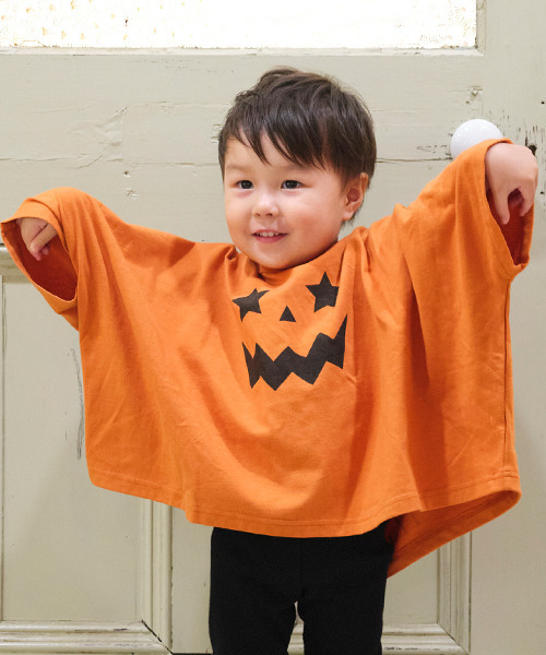 b・ROOM（ビールーム）の「【ハロウィン】アソートハロウィンTシャツ（Tシャツ/カットソー・キッズ・ブラック/オフホワイト/オレンジ・S/M）」の3枚目の写真