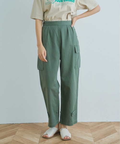 kha:ki（カーキ）の「「KHA:KI / カーキ」ミリタリーカーゴパンツ"TWO POCKET TROUSERS"（カーゴパンツ・レディース・カーキ/ベージュ・1/2）」の10枚目の写真
