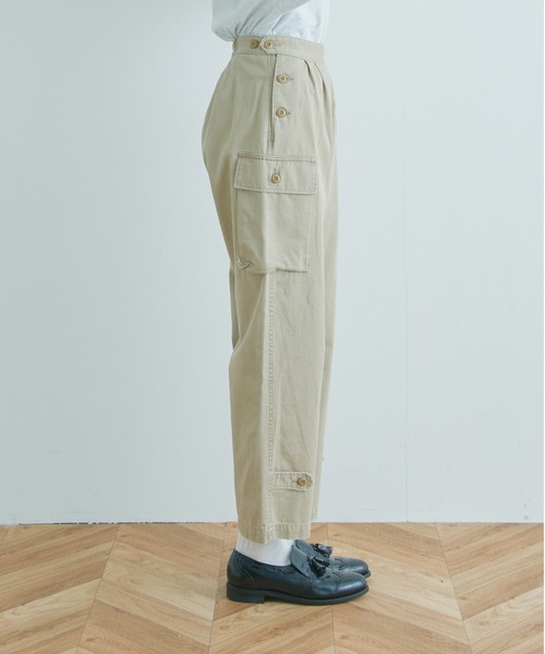 kha:ki（カーキ）の「「KHA:KI / カーキ」ミリタリーカーゴパンツ"TWO POCKET TROUSERS"（カーゴパンツ・レディース・カーキ/ベージュ・1/2）」の17枚目の写真