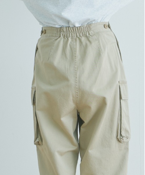 kha:ki（カーキ）の「「KHA:KI / カーキ」ミリタリーカーゴパンツ"TWO POCKET TROUSERS"（カーゴパンツ・レディース・カーキ/ベージュ・1/2）」の20枚目の写真