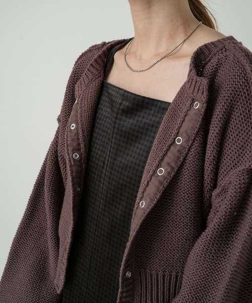 Kastane（カスタネ）の「ベロアギンガムマーメイドワンピース（ワンピース・レディース・ブラウン/ブラック・FREE）」の17枚目の写真