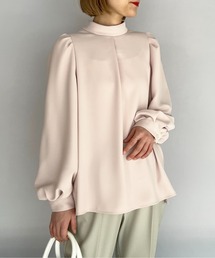 BE NEAT | スタンドカラータックショルダーブラウス(シャツ/ブラウス)
