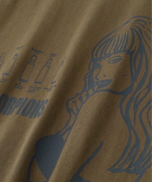 AVIREX（アヴィレックス）の「【WEB＆DEPOT限定】ブラックスコーピオンズ 長袖 Tシャツ / BLACK SCORPIONS LONG SLEEVE T-SHIRT / アヴィレックス / AVIREX（Tシャツ/カットソー・メンズ・ホワイト/ブラック/その他/オリーブ系3・M/L/XL/2XL）」の7枚目の写真