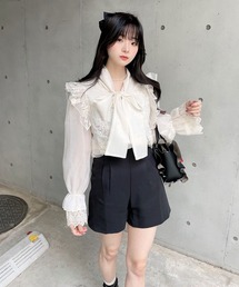 titty＆Co. PETIT by poyo | 【ファッションインフルエンサーPOYO×titty&Co.PETIT】プチバルーンタックショーパン(その他パンツ)