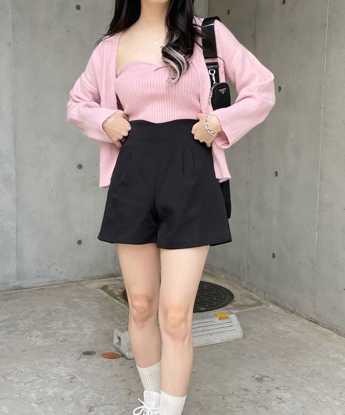 titty＆Co. PETIT by poyo（ティティーアンドコープティバイポヨ）の「【ファッションインフルエンサーPOYO×titty&Co.PETIT】プチバルーンタックショーパン（その他パンツ・レディース・ブラック・SMALL/MEDIUM）」の4枚目の写真