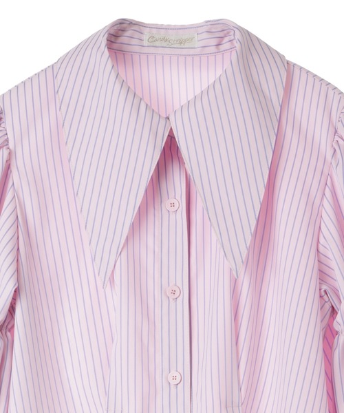 Candy Stripper（キャンディストリッパー）の「STRIPE SOCIETY SHIRT ワンピース（シャツワンピース・レディース・ピンク/グリーン/ブルー・2）」の17枚目の写真