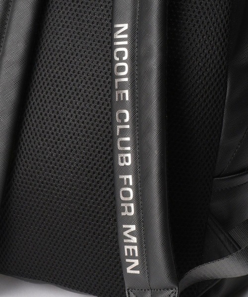 NICOLE CLUB FOR MEN（ニコルクラブフォーメン）の「フェイクレザーリュック（バックパック/リュック・メンズ・ブラック/ネイビー・FREE）」の8枚目の写真