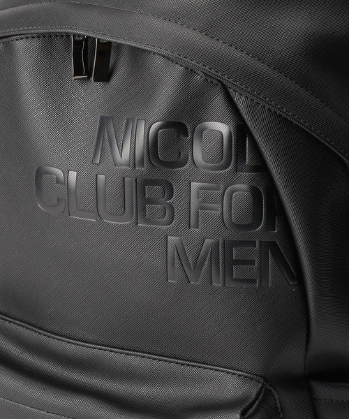 NICOLE CLUB FOR MEN（ニコルクラブフォーメン）の「フェイクレザーリュック（バックパック/リュック・メンズ・ブラック/ネイビー・FREE）」の7枚目の写真