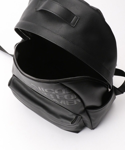 NICOLE CLUB FOR MEN（ニコルクラブフォーメン）の「フェイクレザーリュック（バックパック/リュック・メンズ・ブラック/ネイビー・FREE）」の9枚目の写真