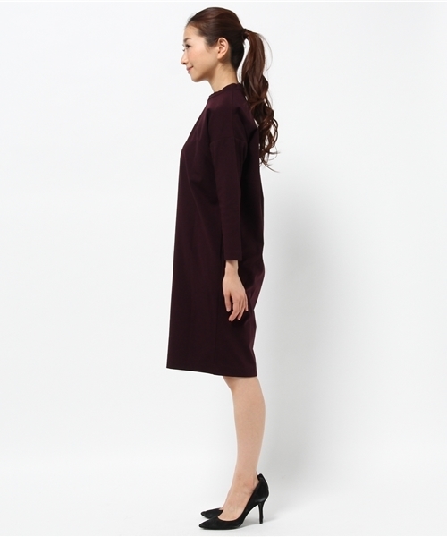OUTLET（アウトレット）の「【Chez toi】ラグウォームワンピース（ワンピース・レディース・ボルドー/チャコールグレー/ネイビー・FREE）」の5枚目の写真
