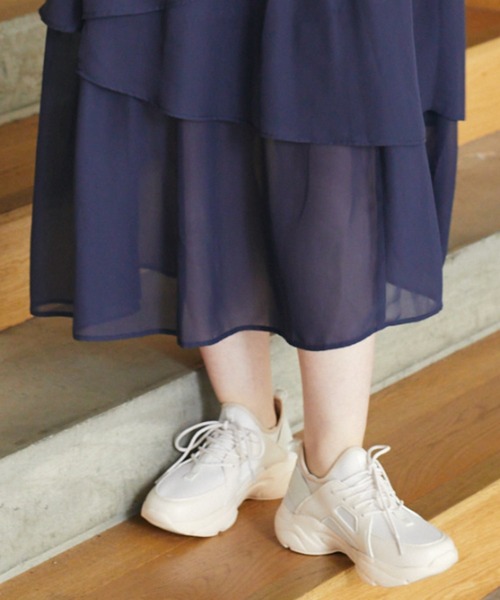 Areeam(アリーム)の「厚底スニーカー(スニーカー・レディース・ピンク/アイボリー・M/L)」の17枚目の写真