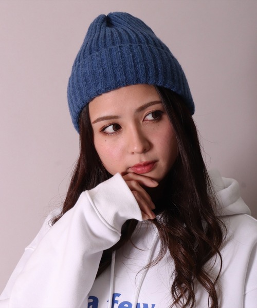 BAYBLO(ベイブロ)の「(SB)【ユニセックス】【ふっくら、肉厚】ニットキャップ(ニットキャップ/ビーニー・レディース・ブラック/チャコールグレー/杢グレー/ワイン/ダークオレンジ/ベージュ/オリーブ/ブルー/サックスブルー・FREE)」の12枚目の写真