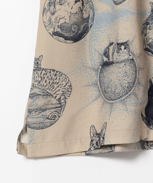 mmts（マミタス）の「365CAT.ART× mmts / 総柄 シャツ（シャツ/ブラウス・レディース・ベージュ/グリーン・SMALL/MEDIUM/LARGE）」の20枚目の写真