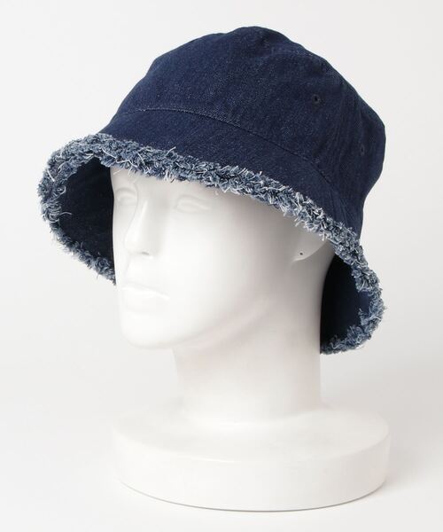 Flowering（フラワーリング）の「コットンフリンジハット（ハット・レディース・ベージュ/ネイビー/カーキ/サックスブルー・FREE）」の4枚目の写真
