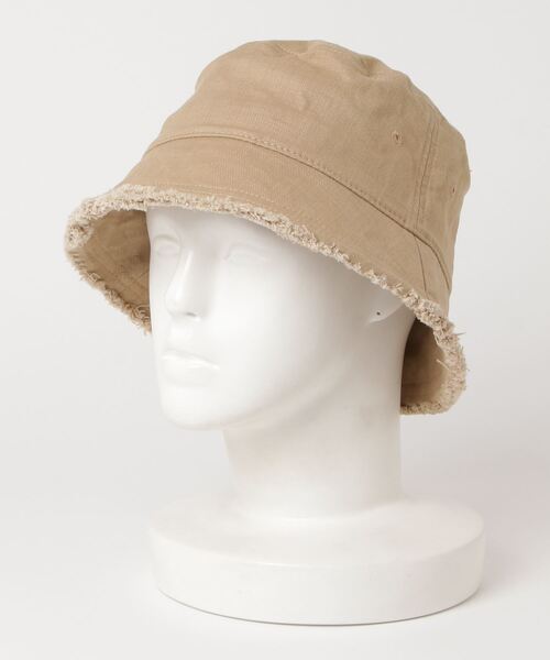 Flowering（フラワーリング）の「コットンフリンジハット（ハット・レディース・ベージュ/ネイビー/カーキ/サックスブルー・FREE）」の8枚目の写真