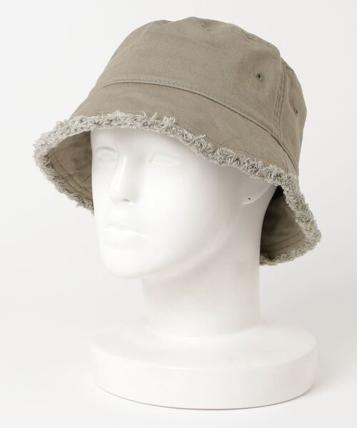 Flowering（フラワーリング）の「コットンフリンジハット（ハット・レディース・ベージュ/ネイビー/カーキ/サックスブルー・FREE）」の10枚目の写真
