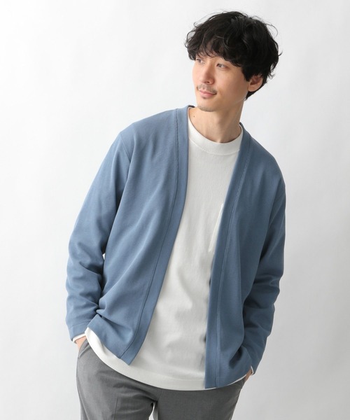 GLOBAL WORK(グローバルワーク)の「キナガスカーデ長袖/255807(カーディガン/ボレロ・メンズ・スカイブルー/ミント/ライトベージュ/ブラック・SMALL/MEDIUM/LARGE/X-LARGE)」の4枚目の写真