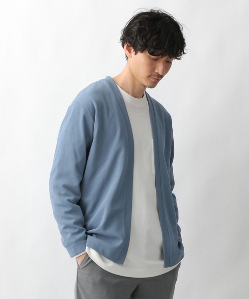GLOBAL WORK(グローバルワーク)の「キナガスカーデ長袖/255807(カーディガン/ボレロ・メンズ・スカイブルー/ミント/ライトベージュ/ブラック・SMALL/MEDIUM/LARGE/X-LARGE)」の15枚目の写真