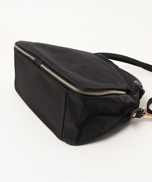 RiNc （リンク）の「【 NOLITA / ノリータ 】ボストン型 ショルダーストラップ付 ハンドバッグ ２Way ショルダーバッグ（ハンドバッグ・レディース・グレー/ブラック・FREE）」の5枚目の写真