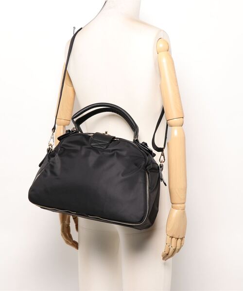 RiNc （リンク）の「【 NOLITA / ノリータ 】ボストン型 ショルダーストラップ付 ハンドバッグ ２Way ショルダーバッグ（ハンドバッグ・レディース・グレー/ブラック・FREE）」の3枚目の写真