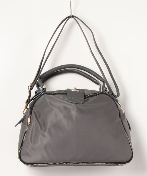 RiNc （リンク）の「【 NOLITA / ノリータ 】ボストン型 ショルダーストラップ付 ハンドバッグ ２Way ショルダーバッグ（ハンドバッグ・レディース・グレー/ブラック・FREE）」の11枚目の写真